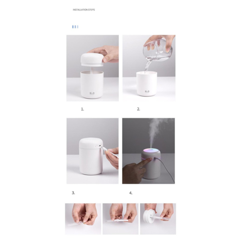 Portable Aroma Humidifier — Mini Diffuser for Home & Car